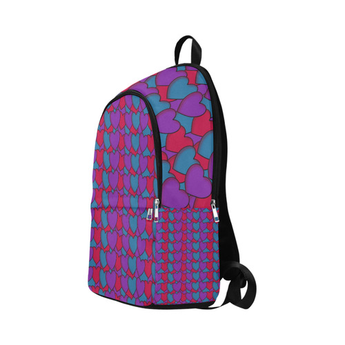 Love Hearts Fabric Backpack for Adult (Model 1659)
