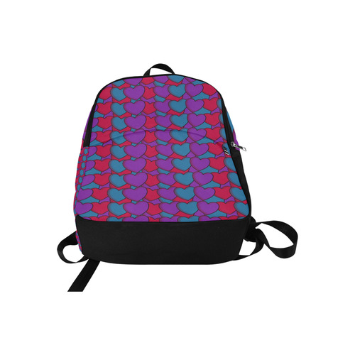 Love Hearts Fabric Backpack for Adult (Model 1659)