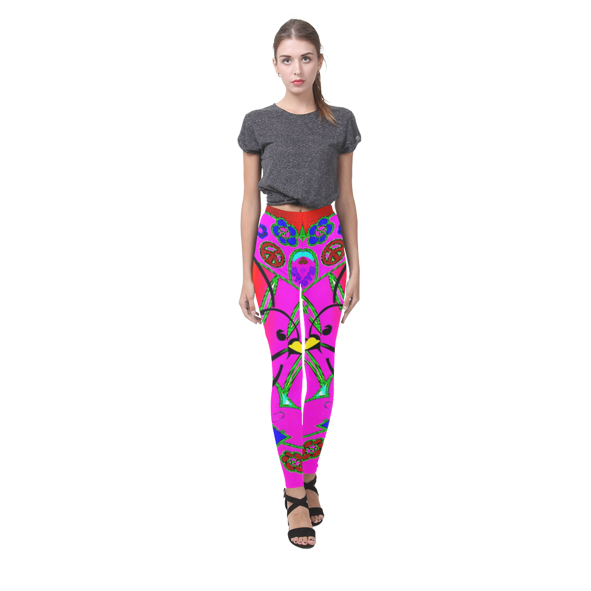 From the "With Love" Fashion Collection Cassandra Women's Leggings (Model L01)