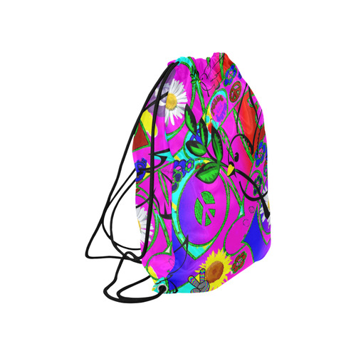 "With Love" Collection Large Drawstring Bag Model 1604 (Twin Sides)  16.5"(W) * 19.3"(H)