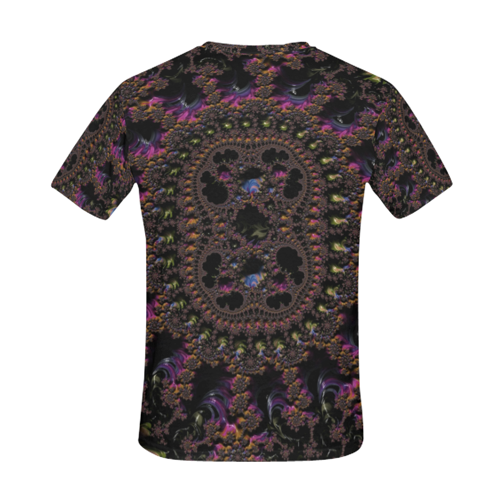 Ancient Aztec Medallion Fractal Abstract All Over Print T-Shirt for Men (USA Size) (Model T40)