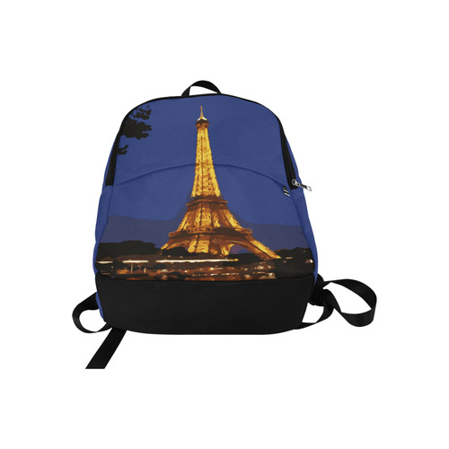 Eiffel Tower Paris Night View Fabric Backpack for Adult (Model 1659)