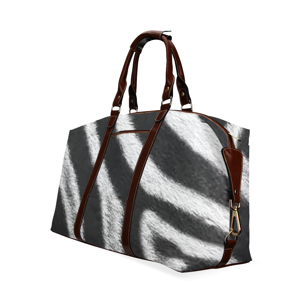 Zebra print Birth bag Classic Travel Bag (Model 1643) Remake