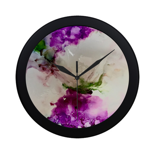 Rosy Time Circular Plastic Wall clock