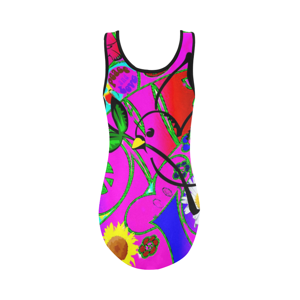 From the "With Love" Fashion Collection Vest One Piece Swimsuit (Model S04)