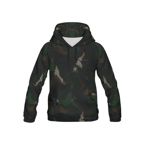 Army All Over Print Hoodie for Kid (USA Size) (Model H13)