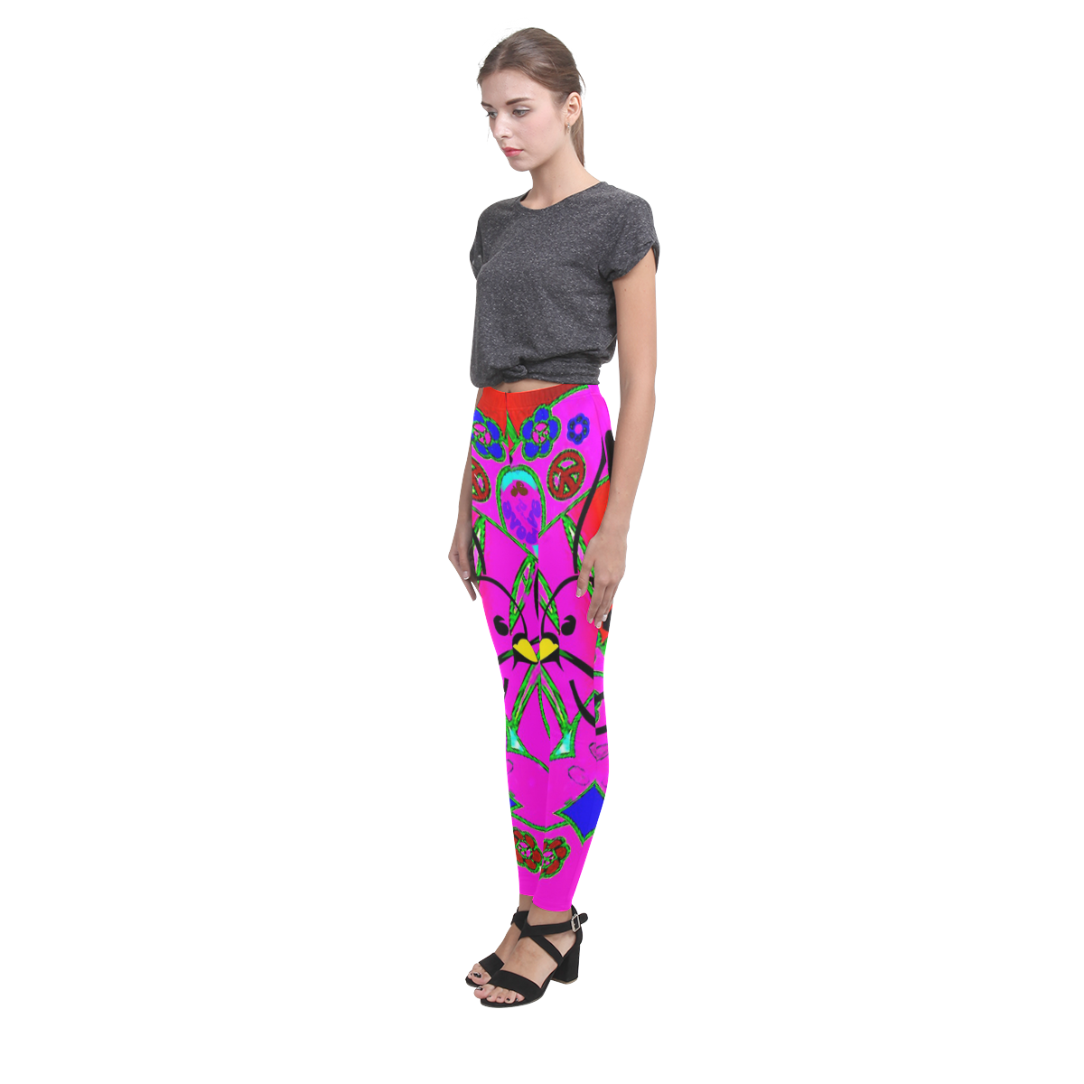 From the "With Love" Fashion Collection Cassandra Women's Leggings (Model L01)