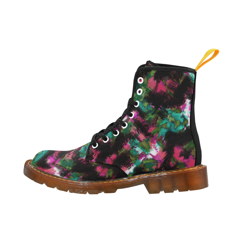 Abstract pattern Martin Boots For Women Model 1203H