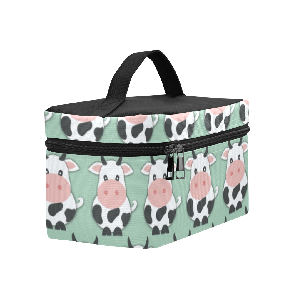 Cute Cow Pattern Cosmetic Bag/Large (Model 1658)