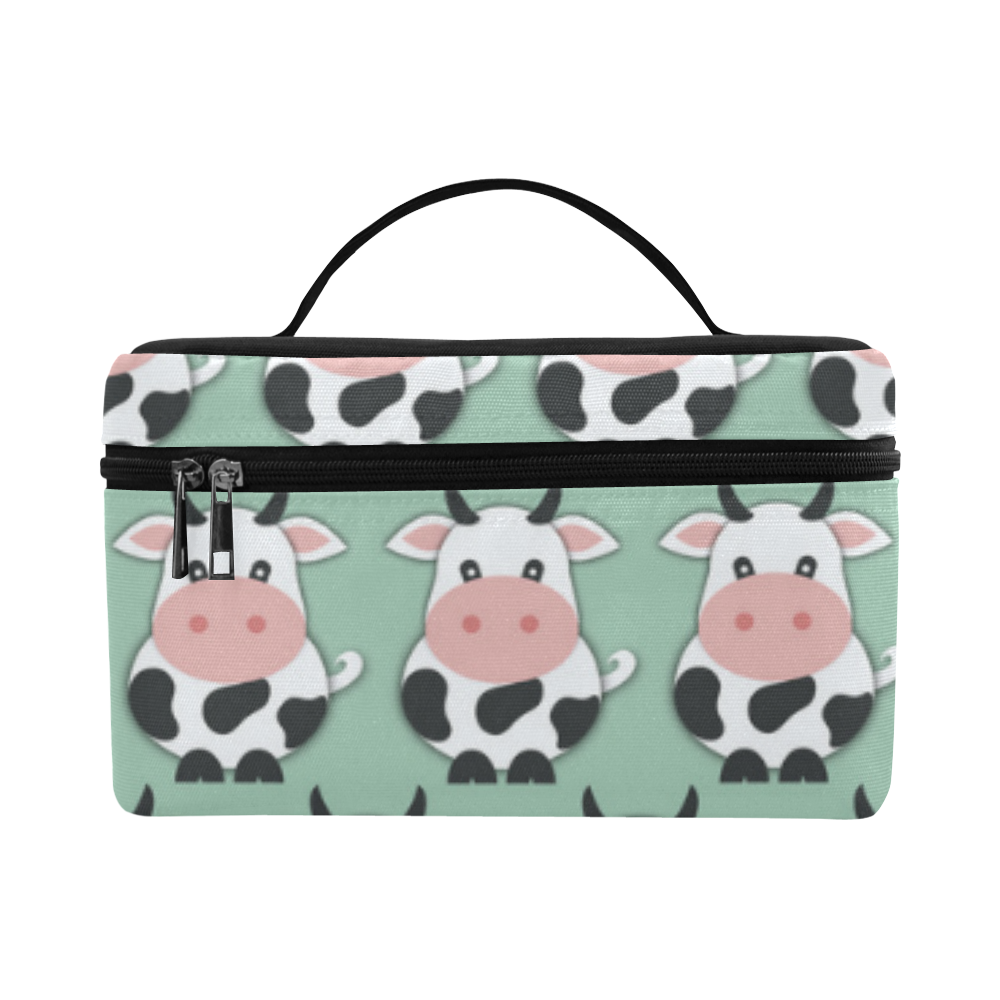 Cute Cow Pattern Cosmetic Bag/Large (Model 1658)