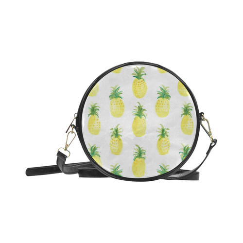 Pineapples Round Sling Bag (Model 1647)