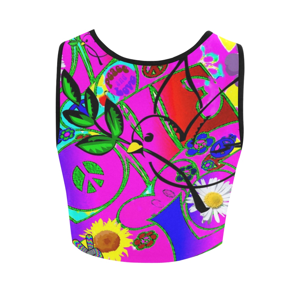 From the "With Love" Fashion Collection Women's Crop Top (Model T42)