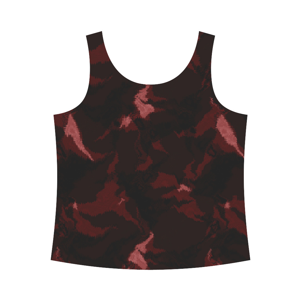 Army All Over Print Tank Top for Women (Model T43)