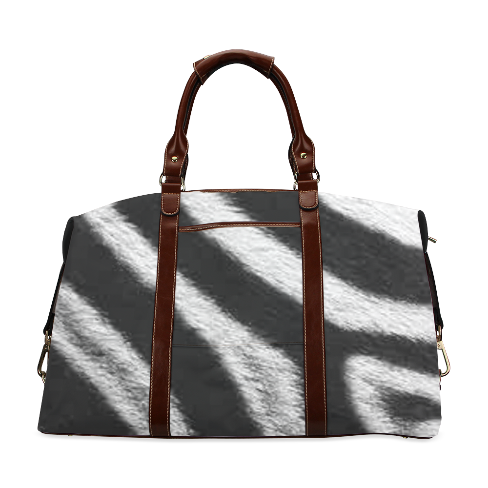 Zebra print Birth bag Classic Travel Bag (Model 1643) Remake