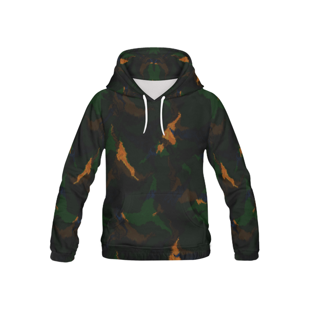 Army All Over Print Hoodie for Kid (USA Size) (Model H13)