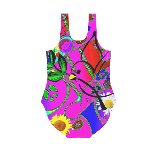 From the "With Love" Fashion Collection Vest One Piece Swimsuit (Model S04)