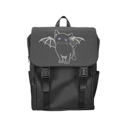 Bat Kitty Cute Kawaii Goth Art Casual Shoulders Backpack (Model 1623)