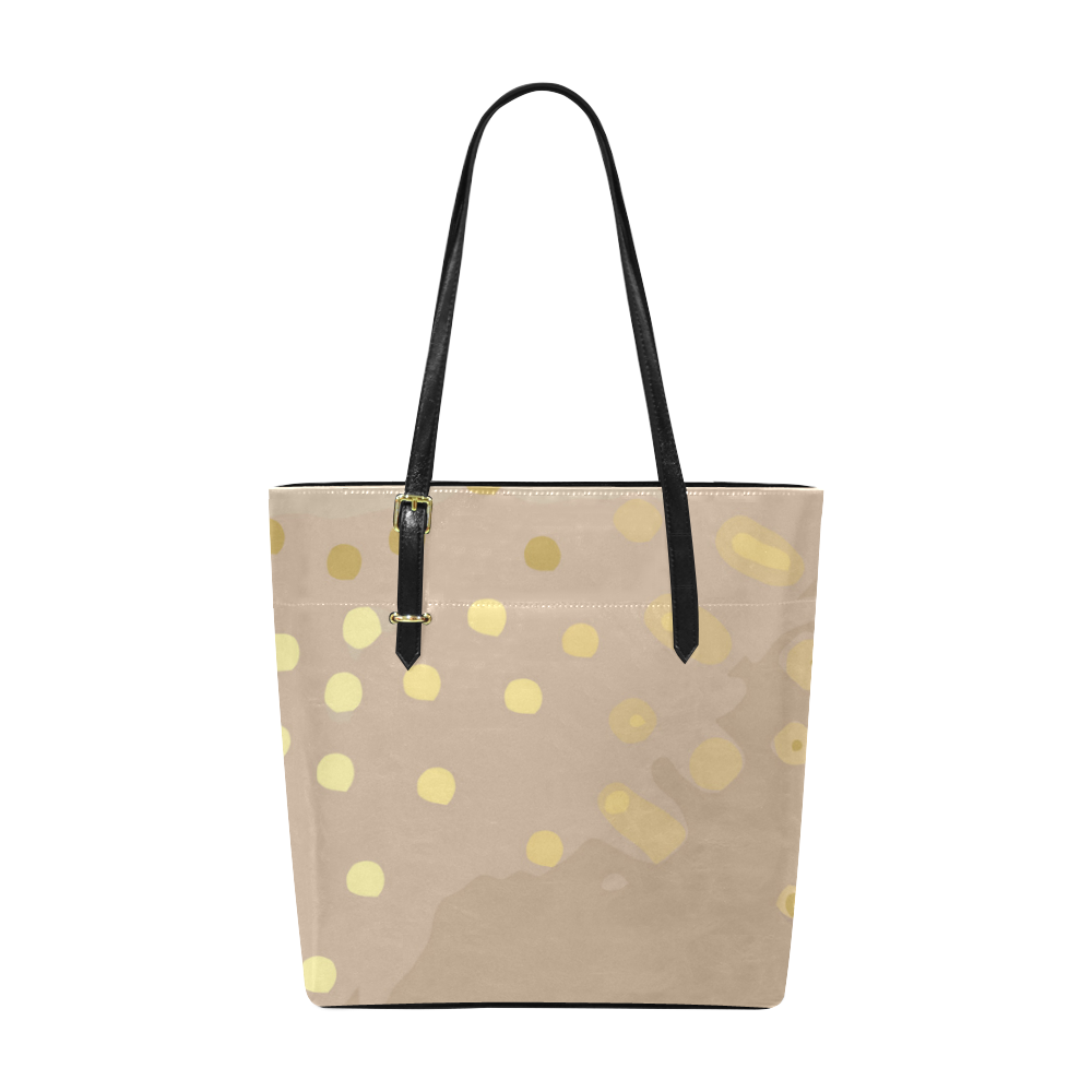 Gold Dots Abstract Euramerican Tote Bag/Small (Model 1655)