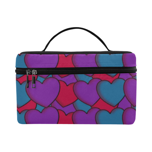 Love Hearts Cosmetic Bag/Large (Model 1658)