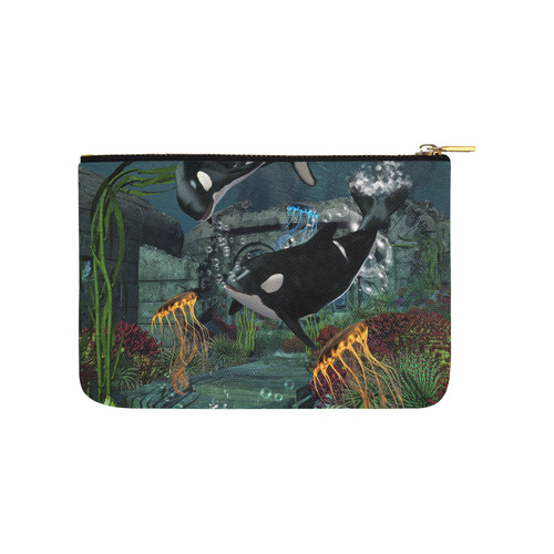 Amazing orcas Carry-All Pouch 9.5''x6''