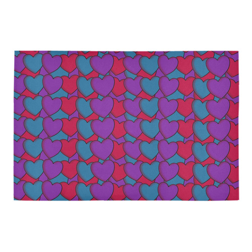 Love Hearts Azalea Doormat 24" x 16" (Sponge Material)