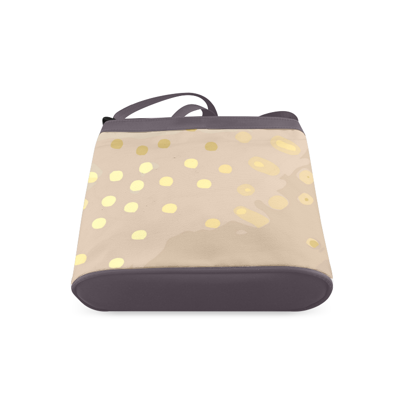 Gold Dots Abstract Crossbody Bags (Model 1613)