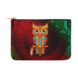 Cute owl, mandala design Carry-All Pouch 12.5''x8.5''