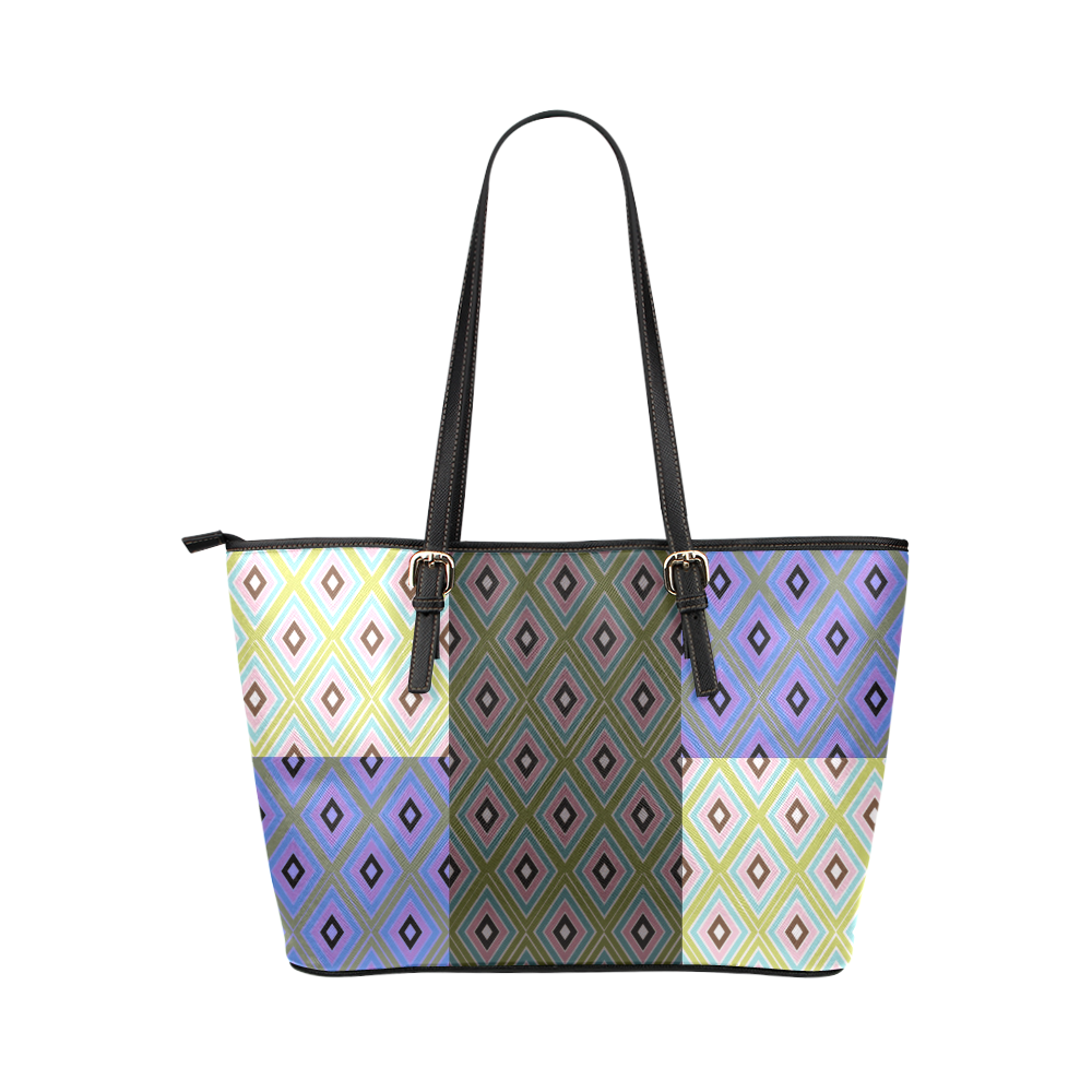 days of diamonds 2 Leather Tote Bag/Small (Model 1651)