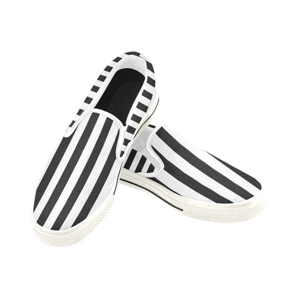 Piano Key Collection Slip-on Canvas Shoes for Kid (Model 019)