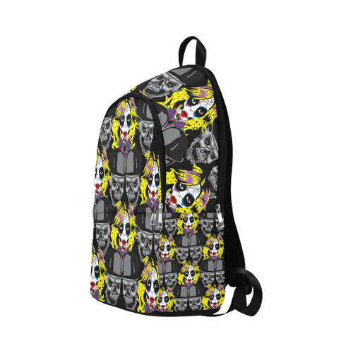 Miss Gothica Sugarskull Fabric Backpack for Adult (Model 1659)