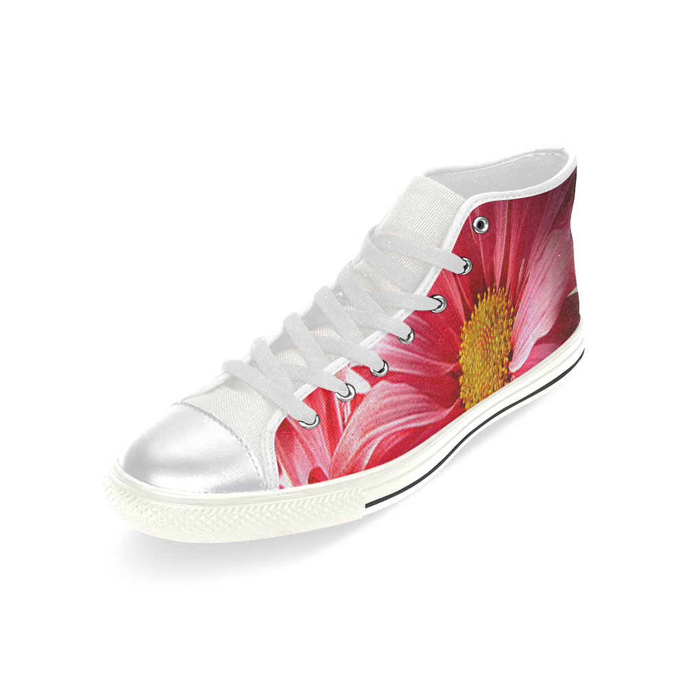 Chrysanthemum Collection High Top Canvas Shoes for Kid (Model 017)