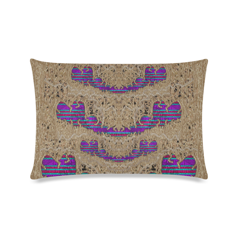Pearl lace and smiles in peacock style Custom Zippered Pillow Case 16"x24"(Twin Sides)