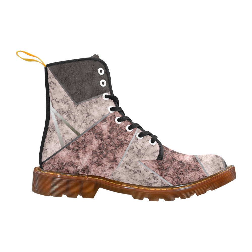 Pink and gray marble . Martin Boots For Women Model 1203H