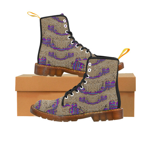 Pearl lace and smiles in peacock style Martin Boots For Women Model 1203H