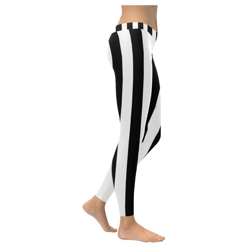 Piano Key Collection Women's Low Rise Leggings (Invisible Stitch) (Model L05)