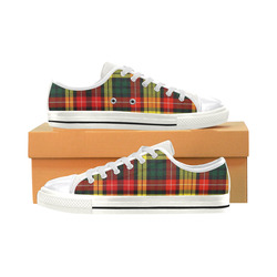 Buchanan Tartan Women's Classic Canvas Shoes (Model 018)