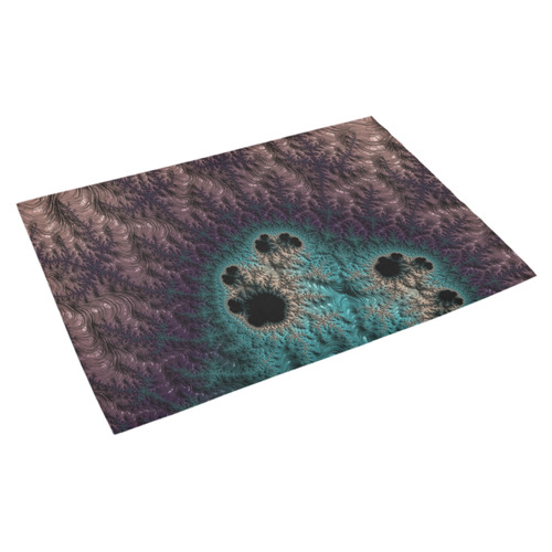 Mississippi River Delta Fractal Abstract Azalea Doormat 30" x 18" (Sponge Material)