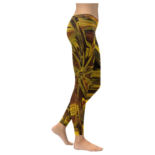 new fractal 717E by JamColors Women's Low Rise Leggings (Invisible Stitch) (Model L05)