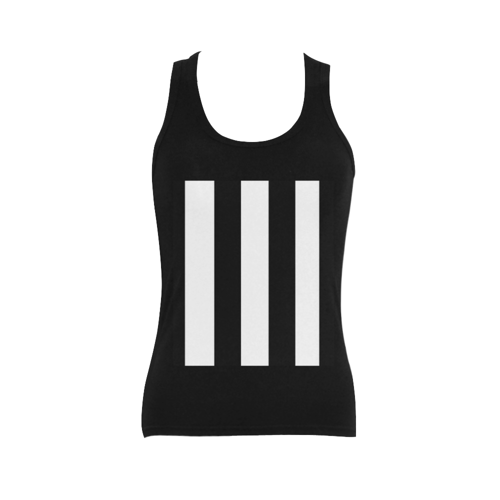 Piano Key Collection Women's Shoulder-Free Tank Top (Model T35)