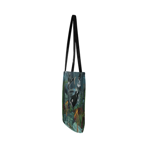 Amazing orcas Reusable Shopping Bag Model 1660 (Two sides)