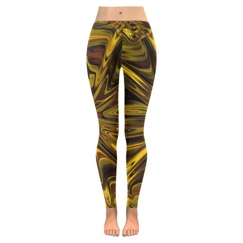new fractal 717E by JamColors Women's Low Rise Leggings (Invisible Stitch) (Model L05)