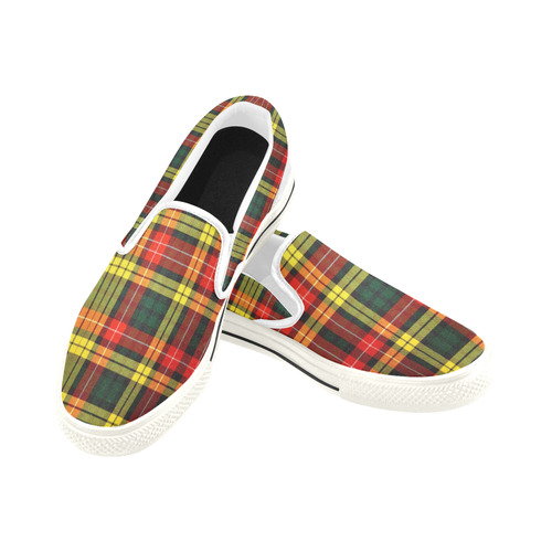Buchanan Tartan Slip-on Canvas Shoes for Kid (Model 019)