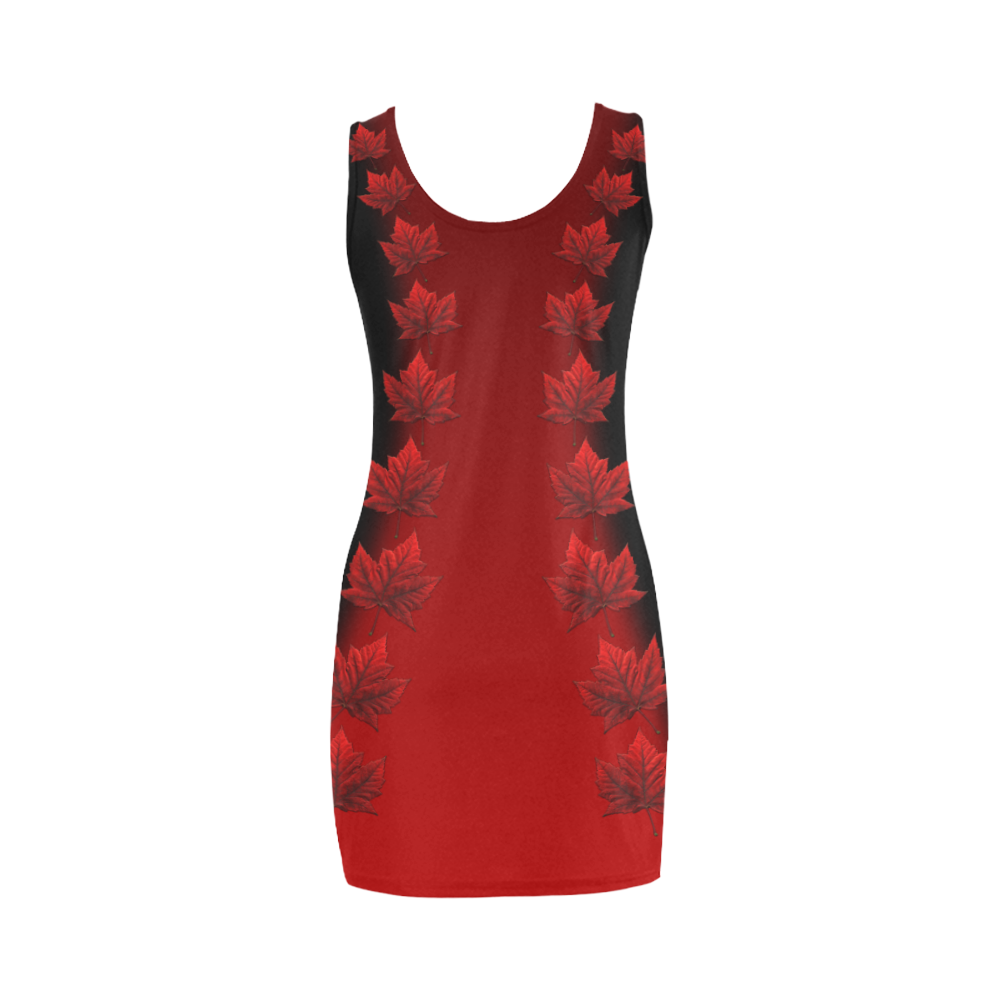 Canada Dresses Canada Maple Leaf Dress - Black Medea Vest Dress (Model D06)