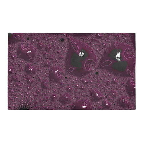 Ruby Gemstones on the Beach Fractal Abstract Azalea Doormat 30" x 18" (Sponge Material)