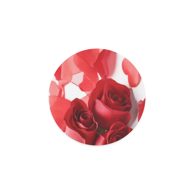Red Rose Round Coaster
