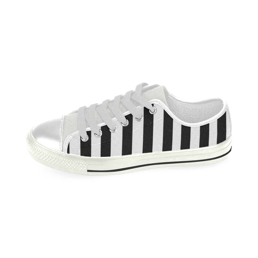 Piano Key Collection Low Top Canvas Shoes for Kid (Model 018)