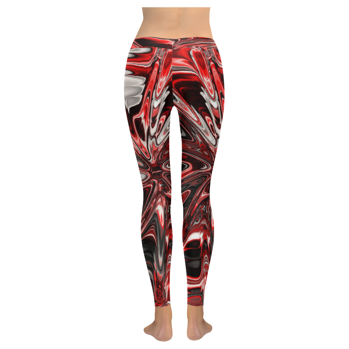 new fractal 717F by JamColors Women's Low Rise Leggings (Invisible Stitch) (Model L05)