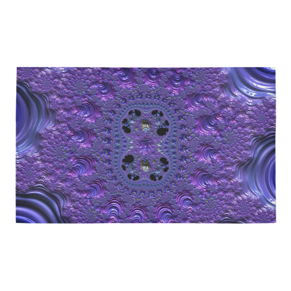 Underwater Buried Treasure Fractal Abstract Azalea Doormat 30" x 18" (Sponge Material)