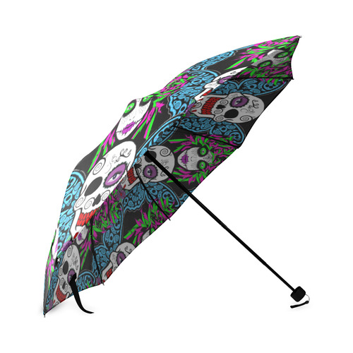 Sugarskull and wings Foldable Umbrella (Model U01)