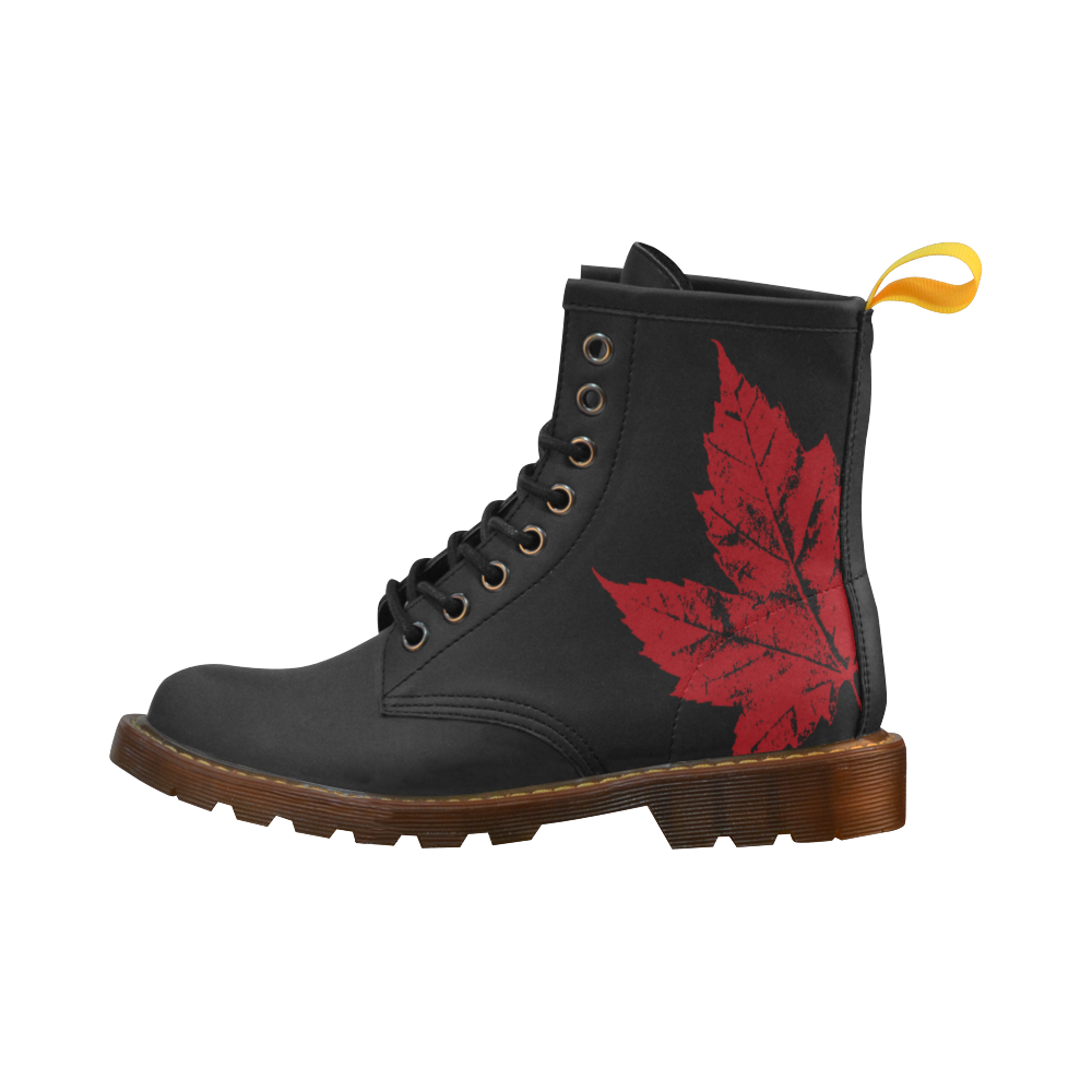 Cool Canada Boots Men's Black Canada Boots High Grade PU Leather Martin Boots For Men Model 402H